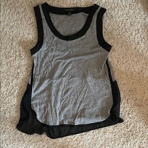 Banana Republic Gray and Black Sleeveless Top